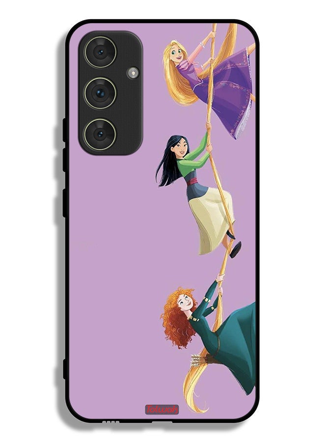 Tolwak Samsung Galaxy A54 5G Protective Case Cover Girls Climbing Art - Image 1