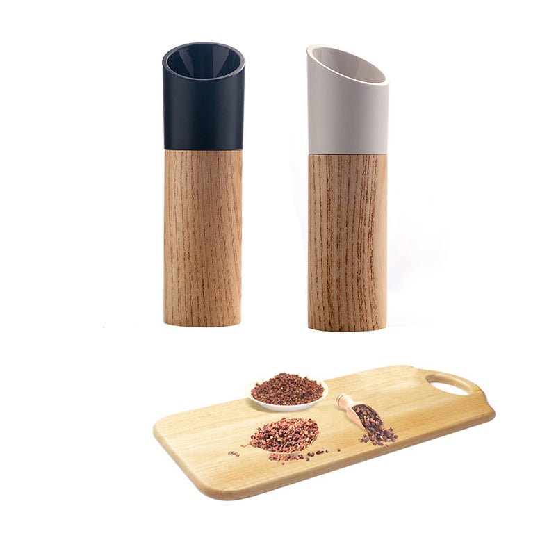 22ML Pepper Manual Ceramic Core Pepper Mill Hand Movement Kitchen Tool (White) - Image 2