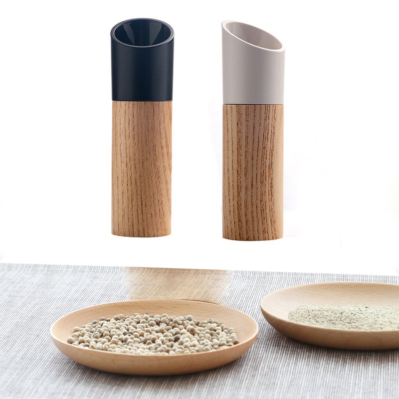 22ML Pepper Manual Ceramic Core Pepper Mill Hand Movement Kitchen Tool (White) - Image 1