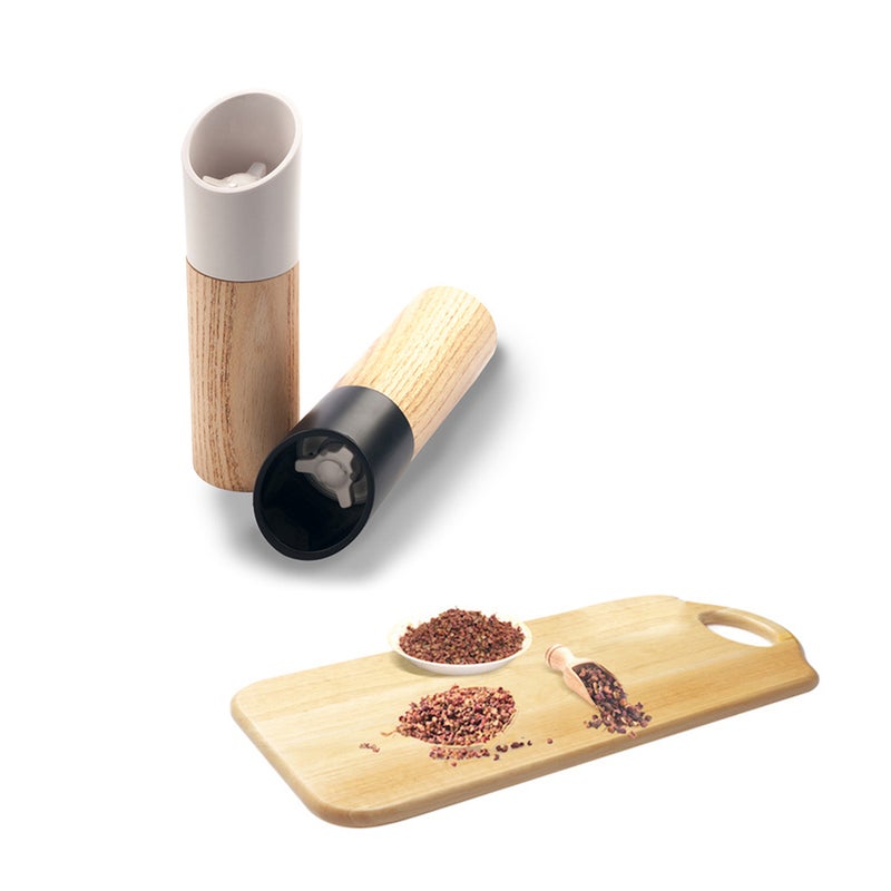22ML Pepper Manual Ceramic Core Pepper Mill Hand Movement Kitchen Tool (White) - Image 4