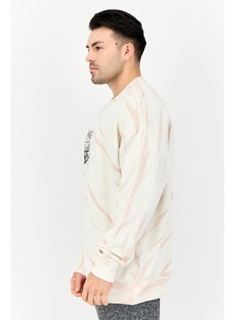 Reebok Men Sportswear Fit Long Sleeves Outdoor Sweatshirt, Beige  - Image 2