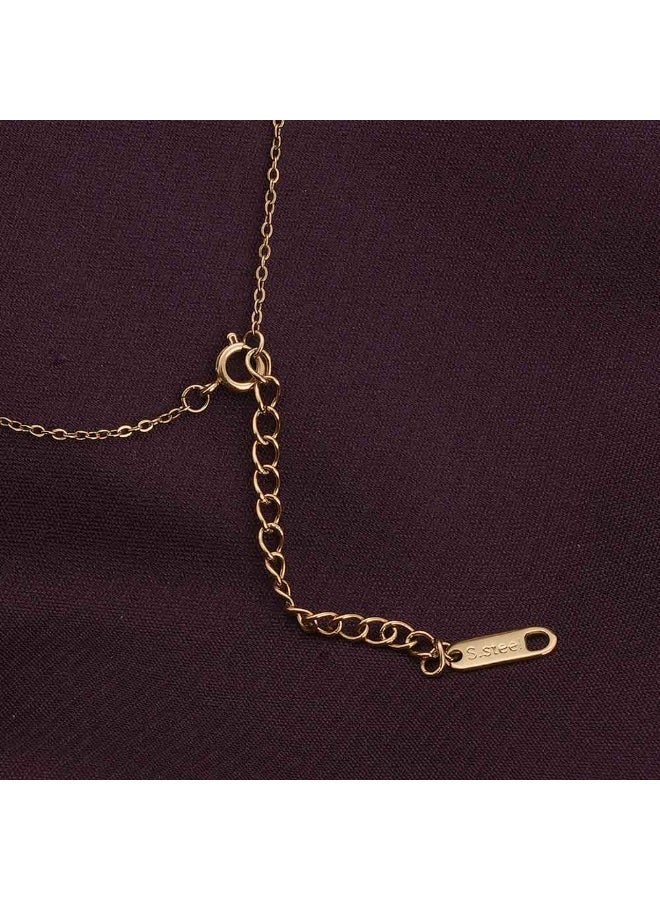 PALMONAS 18k Gold Tone Plated Trio of Twinkle Necklace
 for Women - Image 4