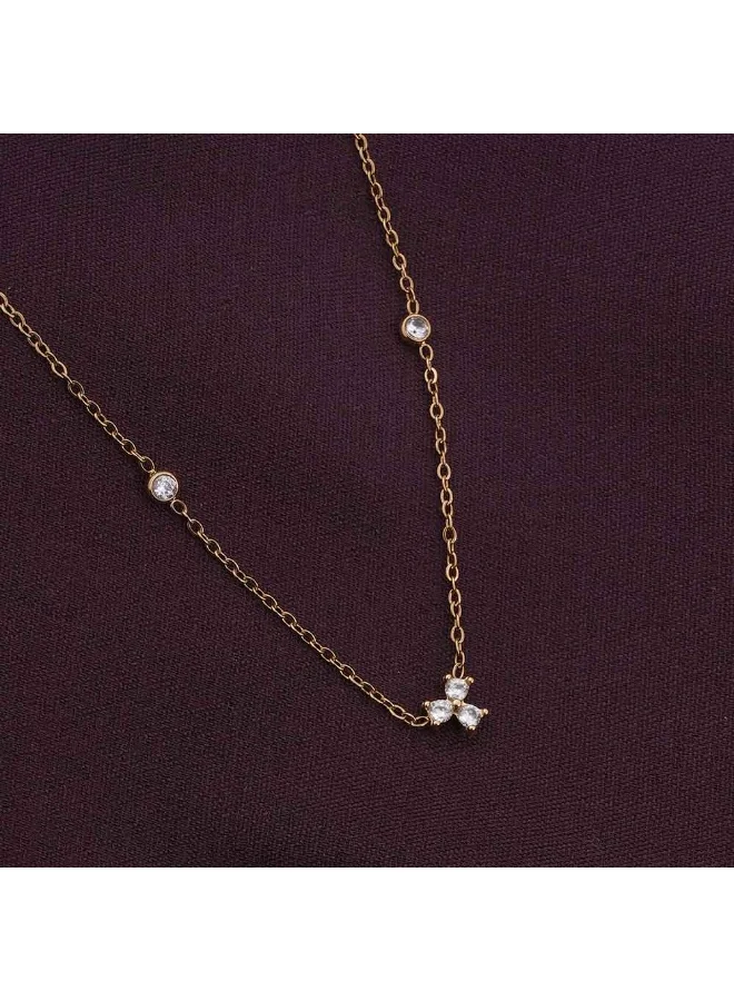 Palmonas PALMONAS CZ Trio of Twinkle Necklace for Women | 18K Gold Plated, Waterproof & Anti-Tarnish