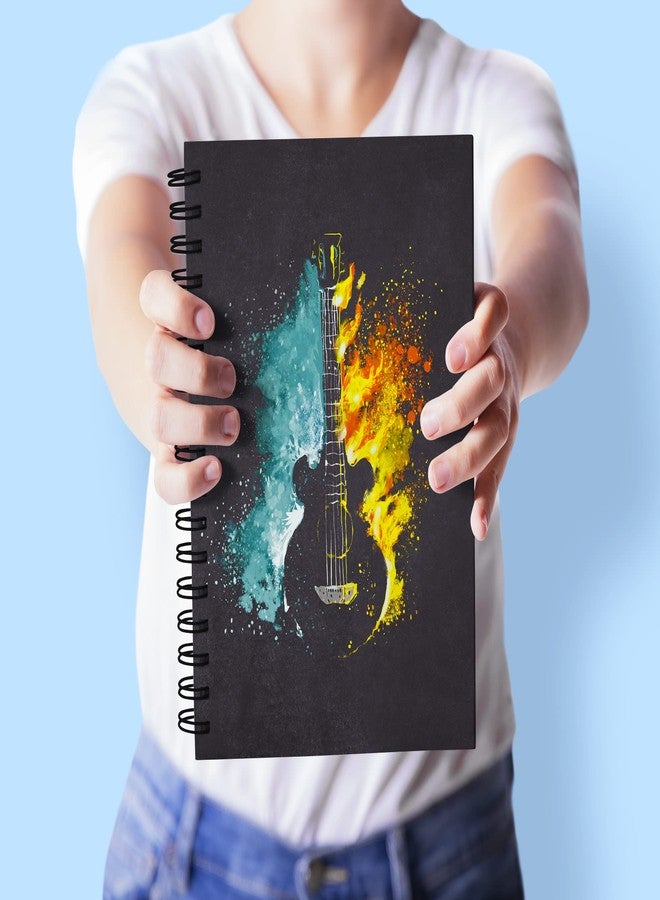 Plan To Gift Guitar music Spiral Wiro Unruled Blank Pages Notebook Diary Journal Drawing Book Size-A5(6X9 Inches) (Guitar music) - Image 3