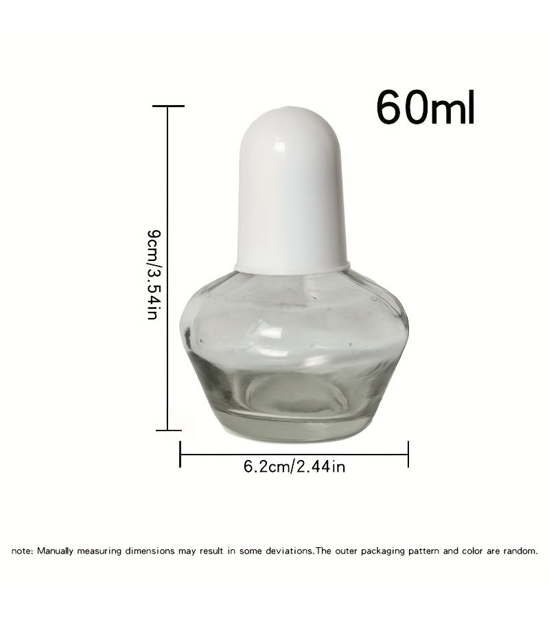 1 Pack 2.03 Oz Alcohol Lamp with 6 Alcohol Wicks Thick Glass Spirit Lamp Laboratory Bench Lamp Heating Equipment Safe Easy to Clean - Image 2