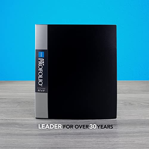 Itoya Original Art ProFolio 8.5x11 Black Art Portfolio Binder with Plastic Sleeves with 180 Pages - Portfolio Folder for Artwork with Clear Sheet Protectors - Presentation Book for Art Display - Image 2