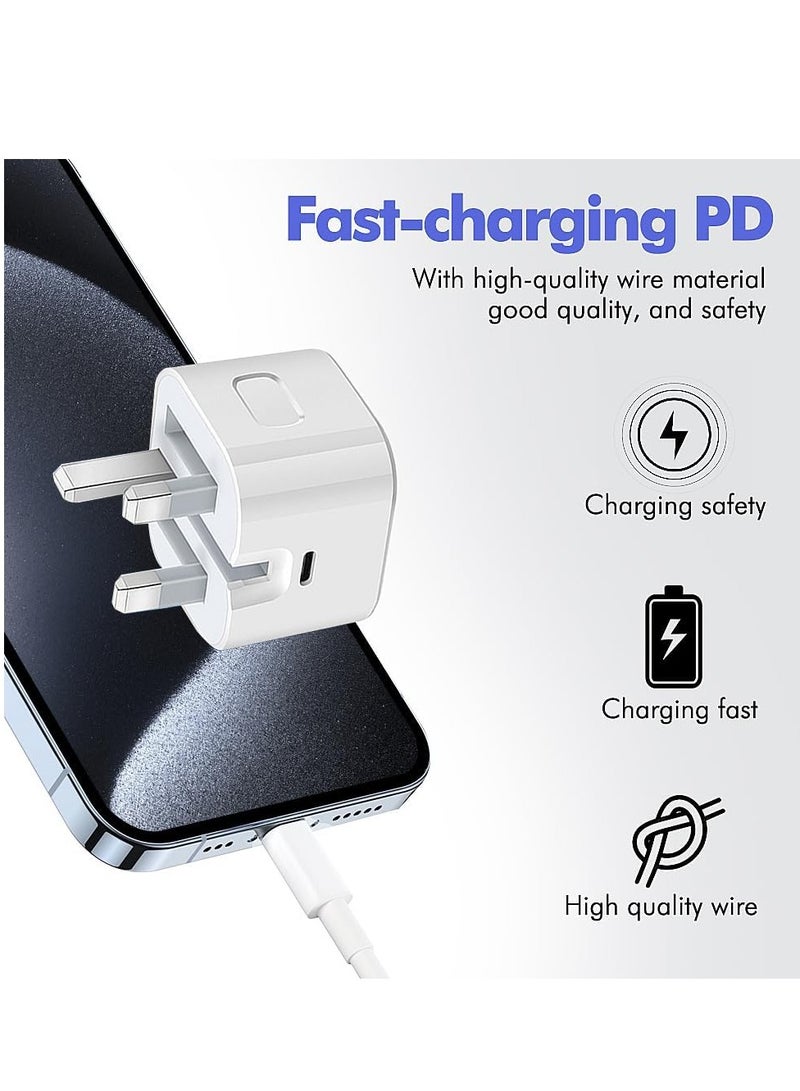 general 20 W PD Fast Charger with 6FT USB C to Type C Cable USB C Charger Adapter for iPhone 16/16 Pro/15/15 Plus/15 Pro/15 Pro Max - Image 5