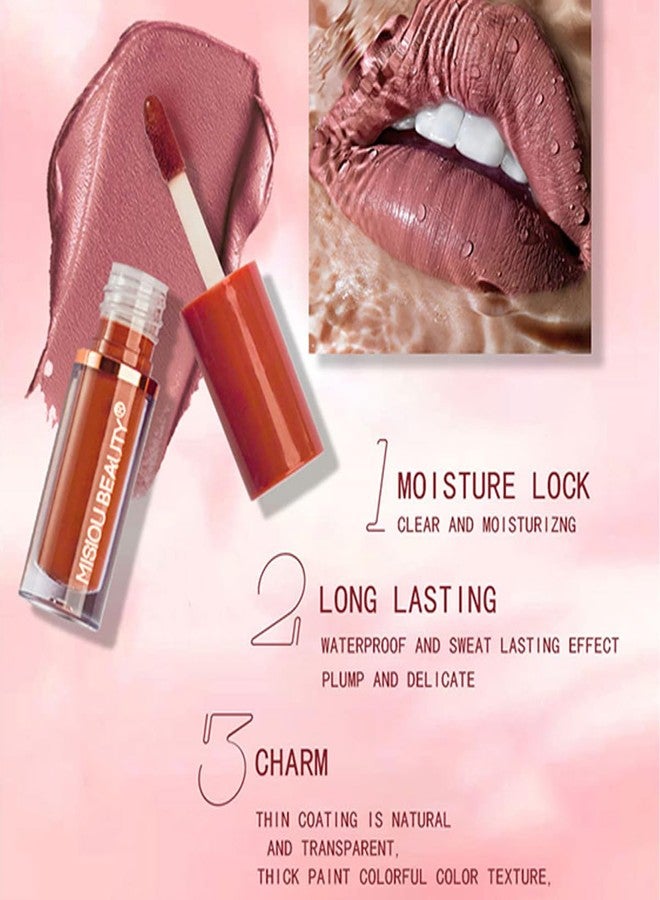 Baorder 12Pcs Velvet Matte Liquid Lipstick Set, Non-Stick Cup Nude Lip Stain Kit,Waterproof Long Lasting Quick-drying Matte and Glitter Lip Gloss,Lip Makeup Gift Kit for Women - Image 4
