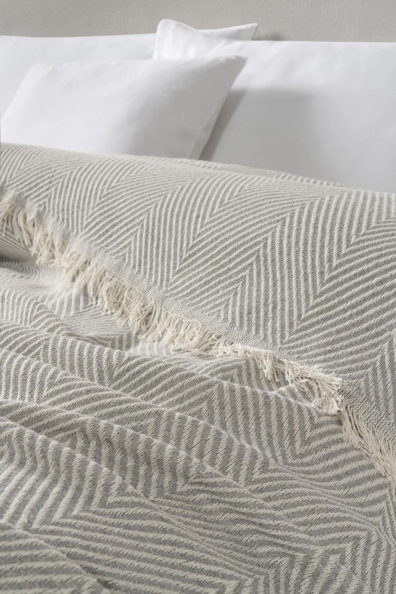 Ender Home Single Multi-Purpose Pique Blanket Bedspread Sofa Throw