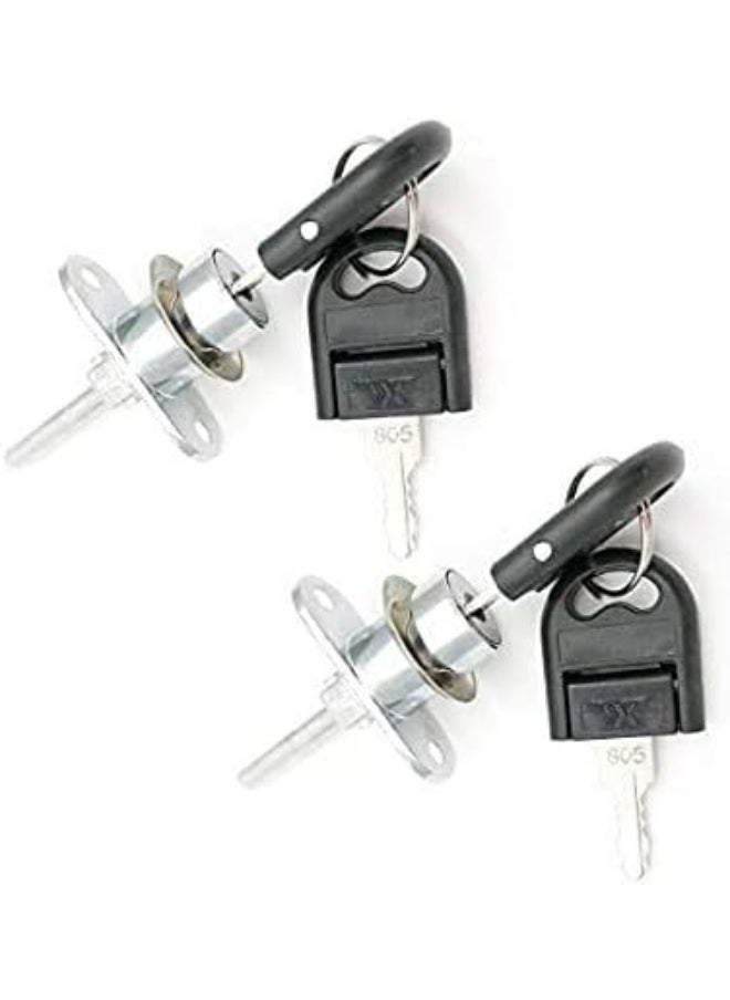NJM - NJM Triple Drawer Lock 288-16 mm for Locking Three Drawers with one Lock, 2 Pieces - Image 1