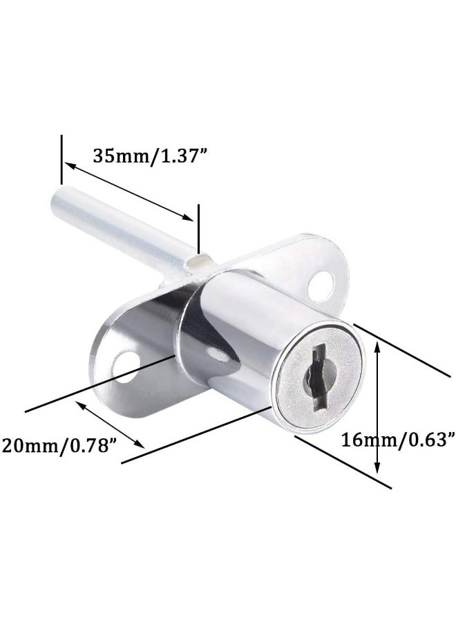 NJM - NJM Triple Drawer Lock 288-16 mm for Locking Three Drawers with one Lock, 2 Pieces - Image 1