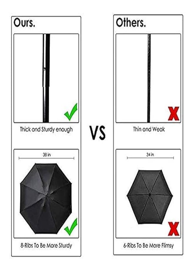 KSBOY Wine Bottle Umbrella Windproof Double Layer Umbrella with Bottle Cover for UV Protection & Rain, For Men, Women, and Kids (YELLOW) - Image 5