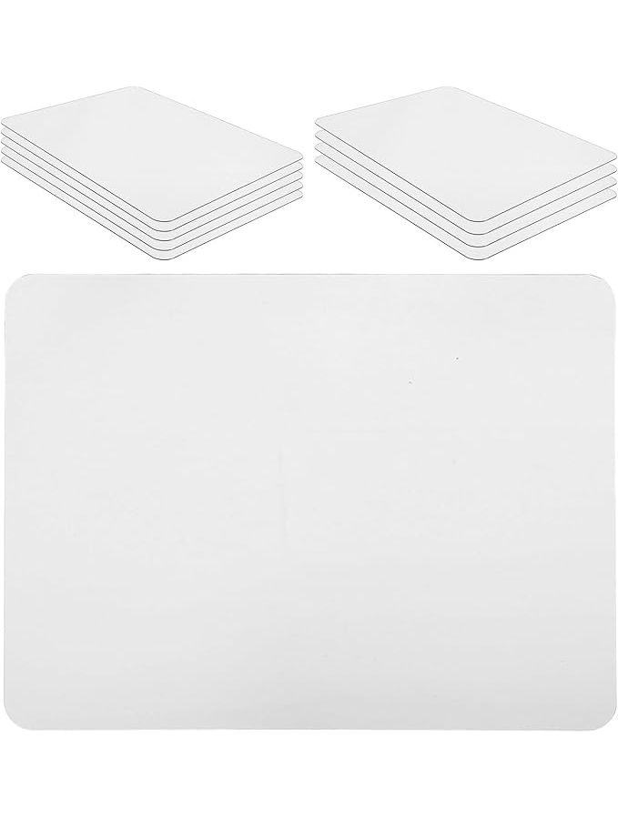 10pcs Self Adhesive Acrylic Mirror Stickers 7.9x5.9in Shatterproof for Wall Bathroom Decor - Image 1