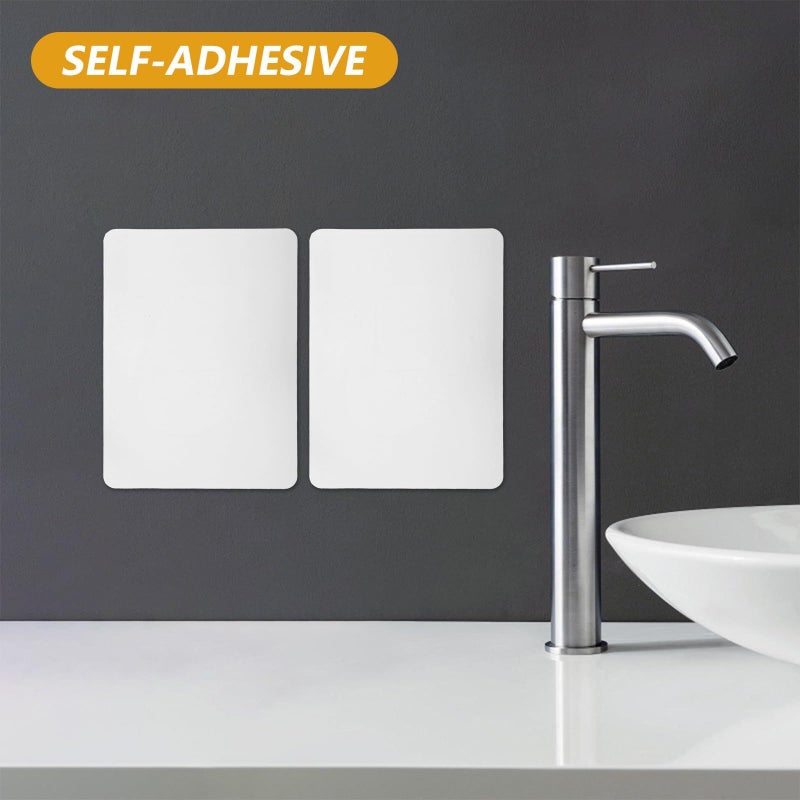 10pcs Self Adhesive Acrylic Mirror Stickers 7.9x5.9in Shatterproof for Wall Bathroom Decor - Image 5