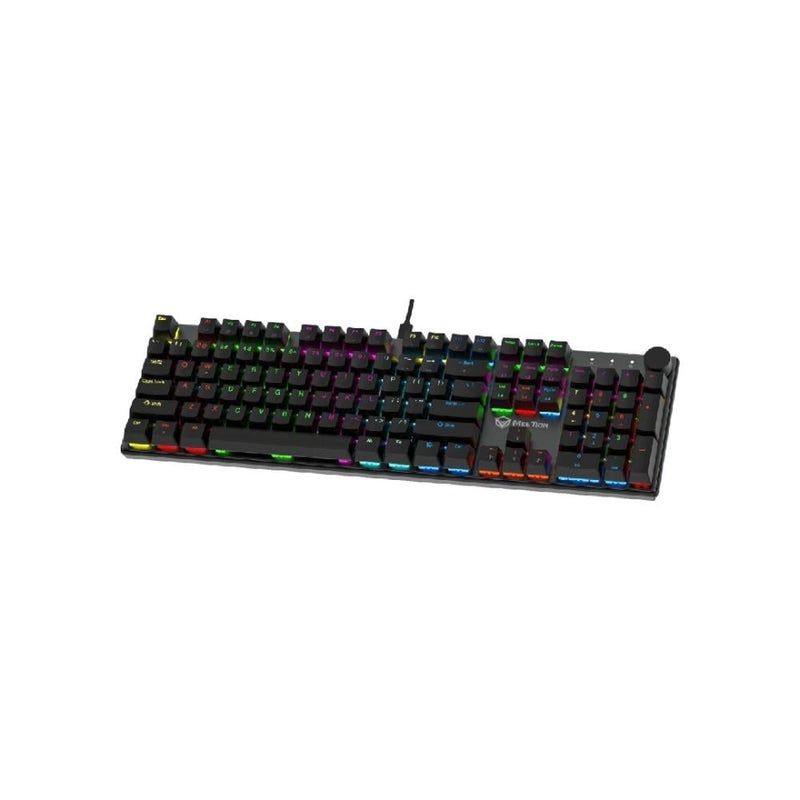 MEETION MT-MK009Pro Wired Mechanical Gaming Keyboard, Full Size 104/105+1 Keys, Red Hot-Swap Switches, RGB Backlight, Black - Image 1