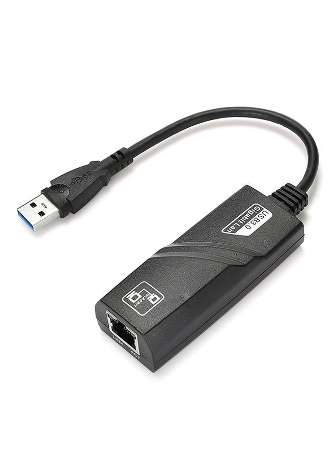REACON USB 3.0 To 1000Mbps Gigabit RJ45 Ethernet LAN Network Adapter Black