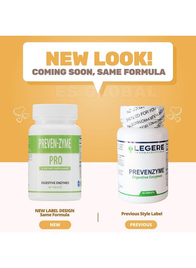Legere Pharmaceuticals Prevenzyme Pro Digestive Enzymes 90 Tablets - Image 2
