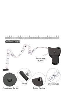 SYOSI Body Measuring Tape 60 Inch Tape Measure, Measuring Tape Tailor Retract Measuring Tape Ergonomic Design Measuring Tapes and Soft Tape Measure for Tailor and Body Measurement 4 Pcs  - Image 4