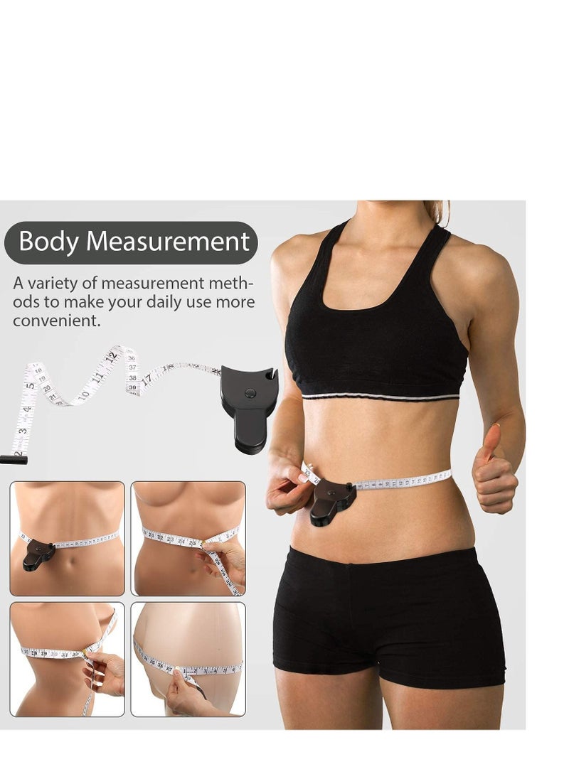 SYOSI - Body Measuring Tape 60 Inch Tape Measure, Measuring Tape Tailor Retract Measuring Tape Ergonomic Design Measuring Tapes and Soft Tape Measure for Tailor and Body Measurement 4 Pcs - Image 1