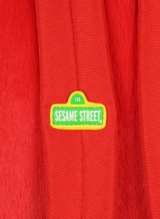 INTIMO Sesame Street Plush Furry Elmo Smile Face 12 Inch Backpack For Daily Use - Image 3