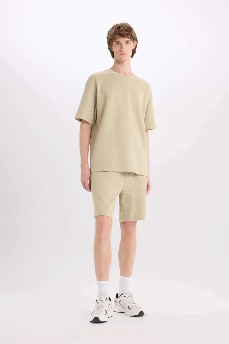 DeFacto Cotton Regular Fit Straight Leg Shorts