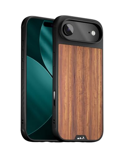 Mous for iPhone Air Case Compatible with MagSafe Limitless Protective Walnut Cover for iPhone Air Shockproof Full Camera Protection AntiScratch Back Brown - Image 1