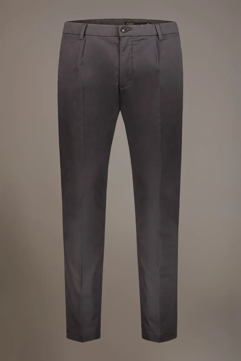 Doppelganger  Chino single pinces - DK Grey for Men | Best Price UAE