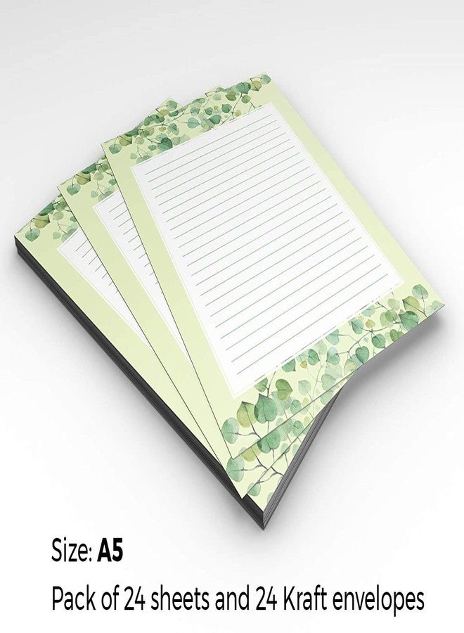alterEgo Letter Stationery Paper - Perfect for Writing Poems, Lyrics and Letters (with Kraft Envelopes) (Resene Tusk) - Image 2