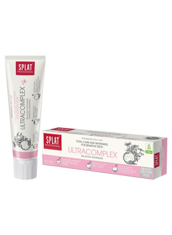 Splat Professional Series Ultracomplex Toothpaste, Comprehensive Care and Whitening for Sensitive Teeth - Image 1