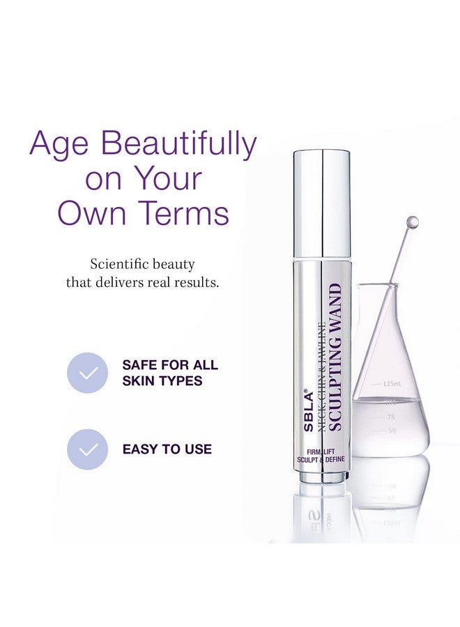 SBLA Bla Beauty Neck Chin & Jawline Sculpting Wand Advanced Antiaging Serum For Smoothing Tightening Firming & Lifting Neck Skin Instant Sculpting Wand 0.7 Fl Oz / 20Ml (104 Doses) - Image 4