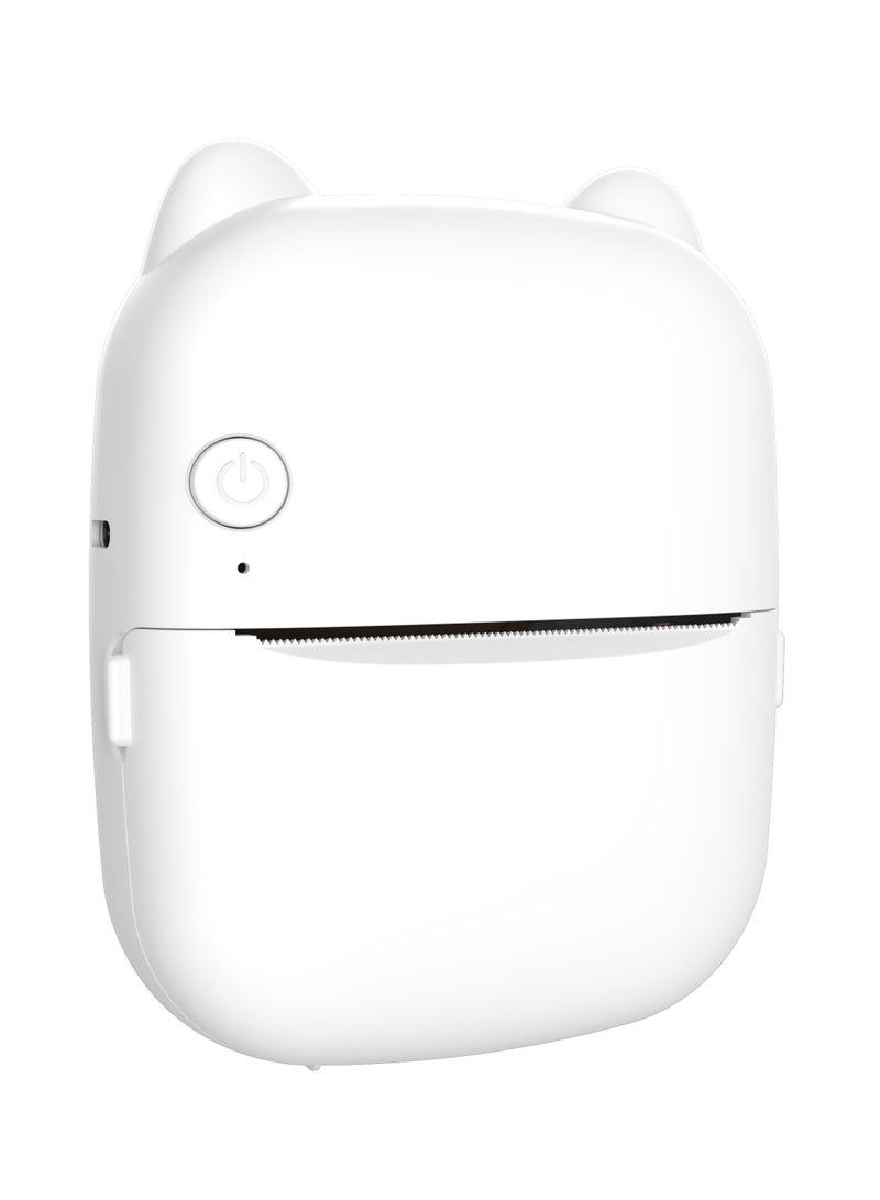 Night light HD Mini Pocket printer colorful light inkless priting endurance bluetooth connectivty for Study Notes, Memo, Photos, Lists Compatible with iOS & Android Smartphone (Cat Eye) - Image 3