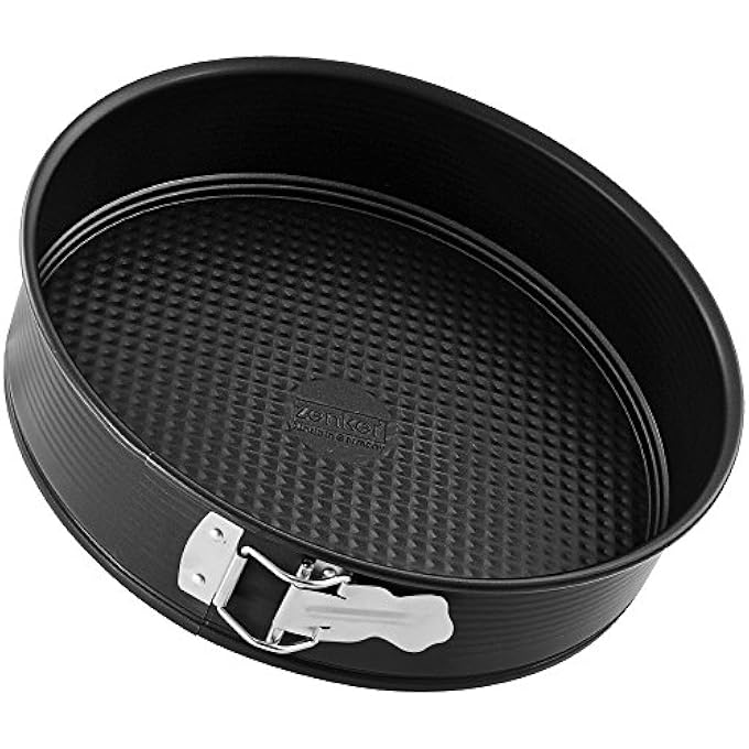 Zenker Pure Z3964 Springform Cake Tin Diameter 28 cm NonStick Coating Round Cake Tin with Flat Base Colour Black Quantity 1 Piece - Image 1