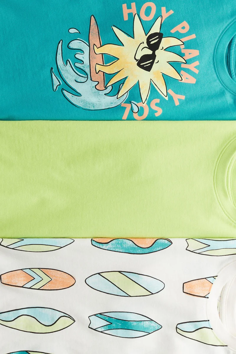 اتش اند ام 3-pack printed T-shirts