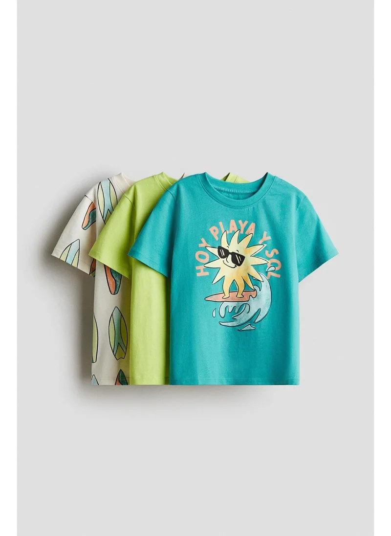اتش اند ام 3-pack printed T-shirts