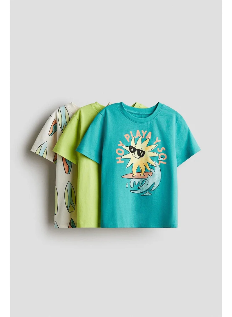 اتش اند ام 3-pack printed T-shirts