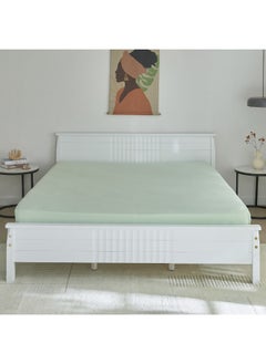Home Box Derby Solid Microfiber King Fitted Sheet 180 X 200 X 25 Cm  - Image 3