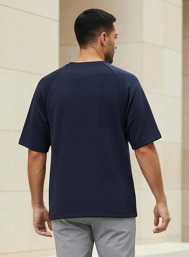 Love Pangolin BLUE Love Pangolin Men Raglan Sleeve Oversized T shirt for Men | Best Price UAE