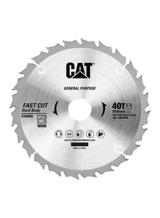 CAT DA08002 - شفرة منشار دائري TCT - للاستخدام العام بعدد 40 سنّة بقطر 184 ملم  7-1/4 بوصة - pzsku/ZE7D680796D0BD86C939BZ/45/_/1707229183/7f4b8ad2-bdab-4757-b9cd-63190dfa9562