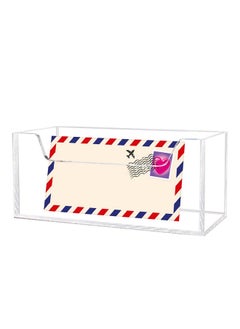 Weiai Mail Holder For Table, Acrylic Letter Holder Box For Desk Or Wall Mount, Mail Organizer Countertop, Clear  - Image 1