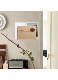 Weiai Mail Holder For Table, Acrylic Letter Holder Box For Desk Or Wall Mount, Mail Organizer Countertop, Clear  - Image 3