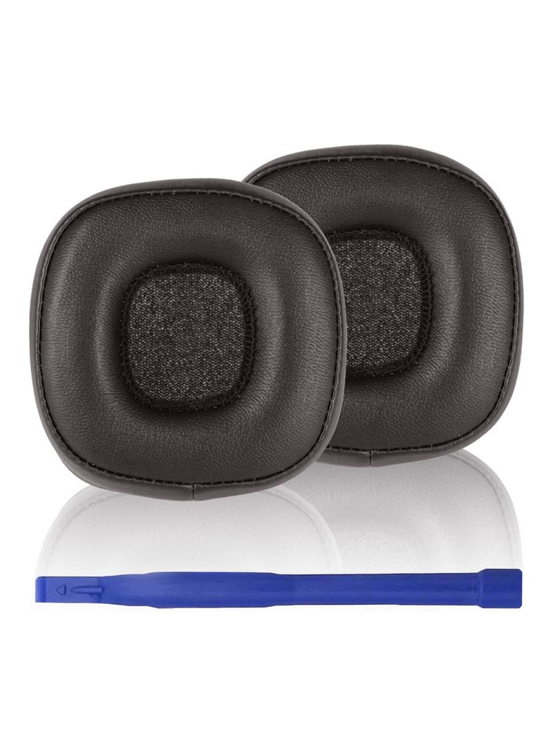 Replacement ear cushions compatible with Marshall Major IV wireless headphones, crafted from soft protein leather and memory foam. - Image 1