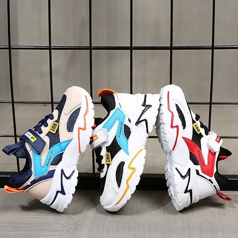 Boys'' Shoes 2021 Spring and Autumn Children''s Waterproof Leather Running Shoes Boys Mesh Breathable Children''s Sneakers - Image 5