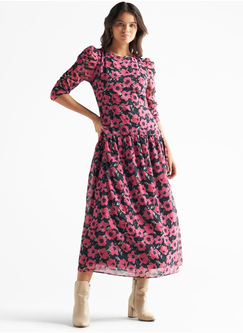 FAV Floral Print Tiered Dress  - Image 1