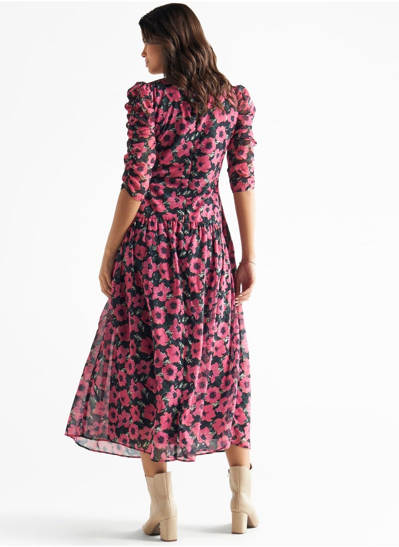 FAV Floral Print Tiered Dress  - Image 2