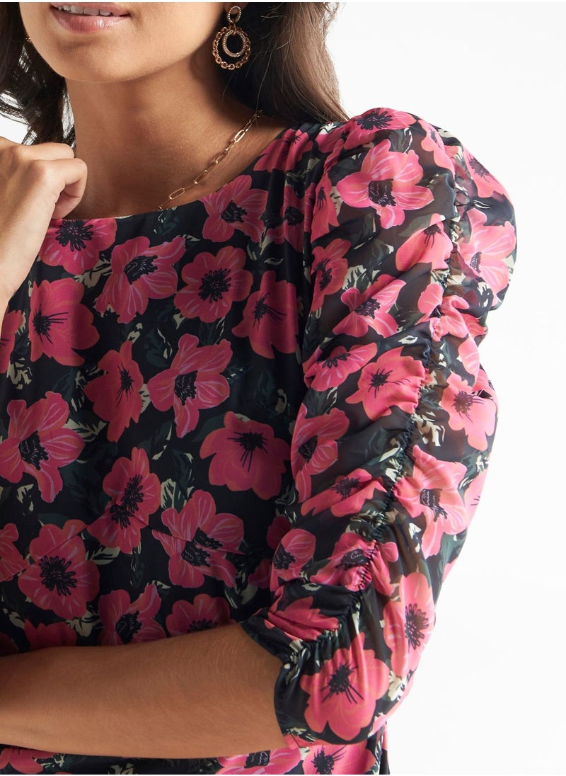 FAV Floral Print Tiered Dress  - Image 3