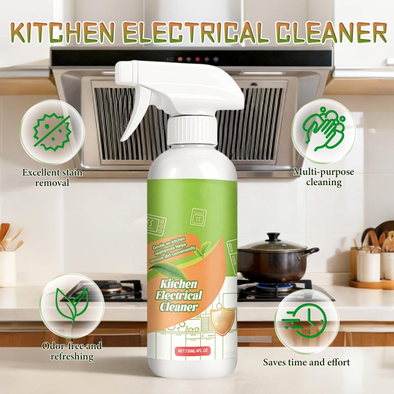 LINARTS Electrolyzed Ion Kitchen Cleaner Spray,Fly Cleanse Natural Formula to Household Appliances,Kitchen Appliance Cleaner,For Hold,Oven,Stove,Range Hood (2PCS-120ml) - Image 2