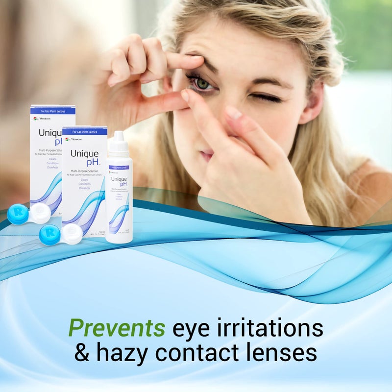 Menicon Unique pH Multi-Purpose Contact Solution + RGP Lens Case, 4 Fl Oz (Pack of 2) - Image 5