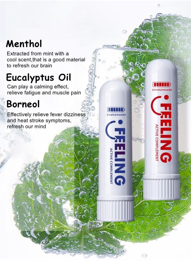 Feeling - 2 Pack Cool Nasal Inhaler Refreshing Stick Boosts Focus Refresh Your Mind - Image 1