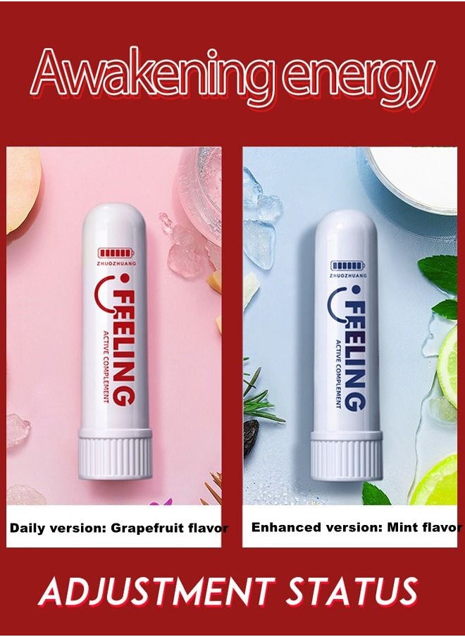 Feeling - 2 Pack Cool Nasal Inhaler Refreshing Stick Boosts Focus Refresh Your Mind - Image 1