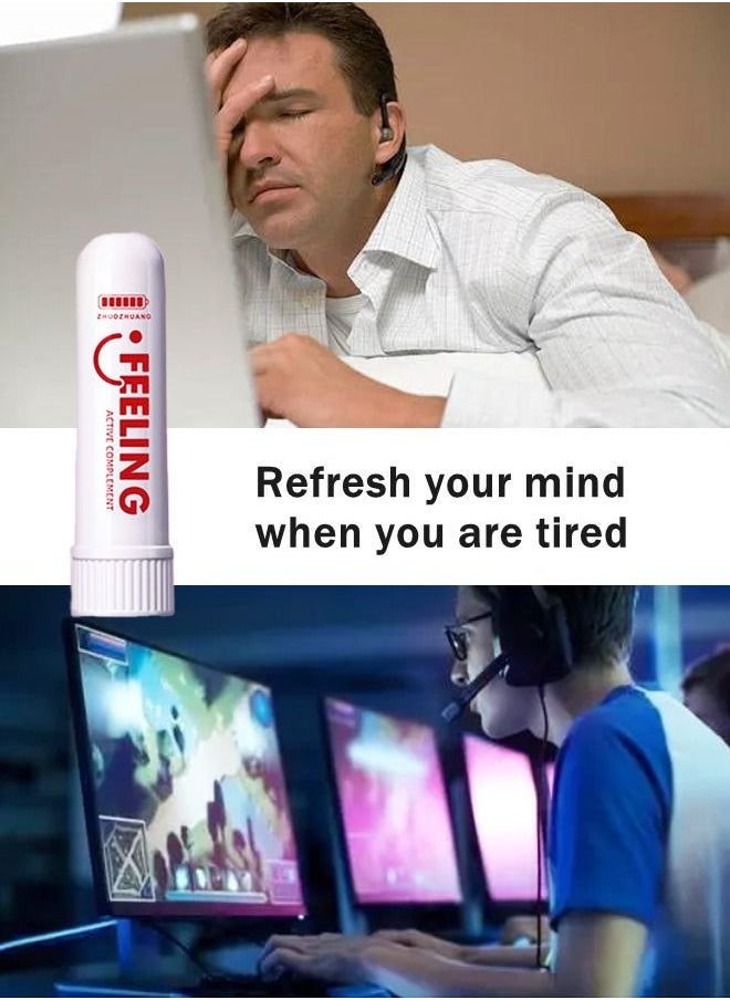 Feeling - 2 Pack Cool Nasal Inhaler Refreshing Stick Boosts Focus Refresh Your Mind - Image 1